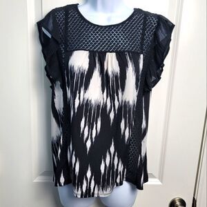 WORTHINGTON Short Sleeve Blouse 